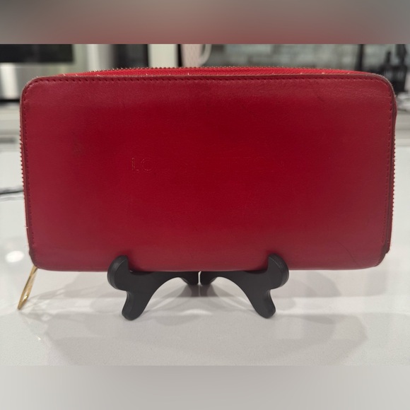 Louis Vuitton Vintage Red Long Wallet with COA - Picture 1 of 16